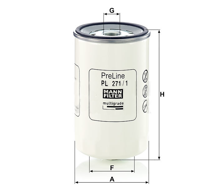 Mann PL 271/1 Fuel Filter PL2711