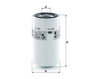 Mann W 1268 Hydraulic Oil Filter Filter W1268