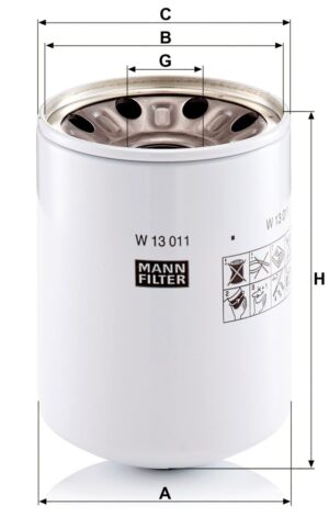 Mann W 13 011 X Oil Filter W13011X