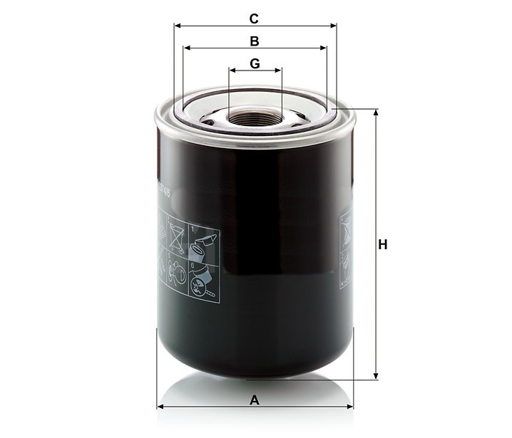 Mann W 1374/6 Hydraulic Oil Filter W13746