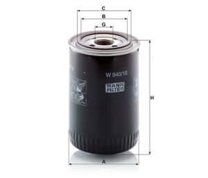 Mann W 940/18 Hydraulic Filter W94018