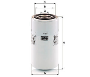 Mann W 951 Oil Filter W951