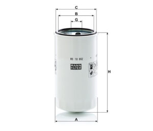 Mann WD 10 002 Hydraulic Oil Filter WD10002