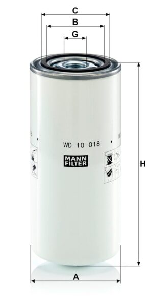 Mann WD 10 018 Hydraulic Oil Filter WD10018