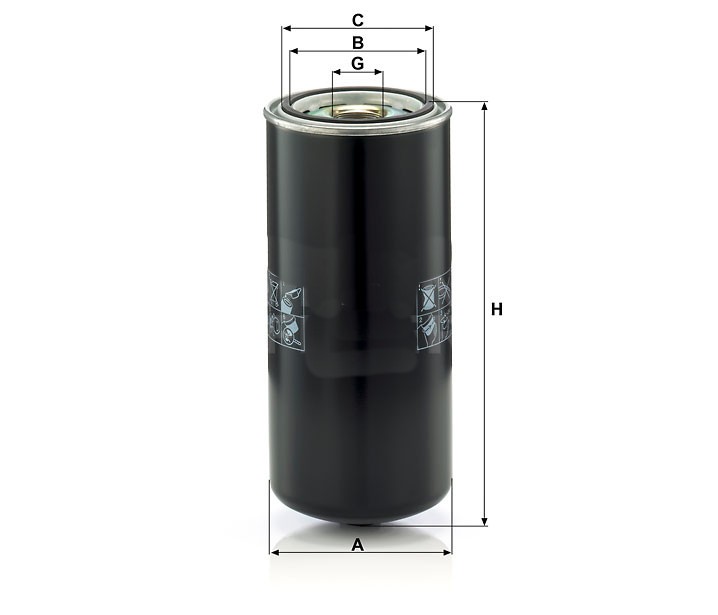 Mann WD 13 145/20 Oil Filter WD1314520