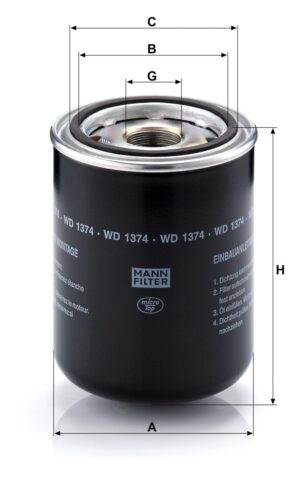 Mann WD 1374 Oil Filter WD1374
