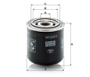 Mann WD 920/3 Hydraulic Filter WD9203