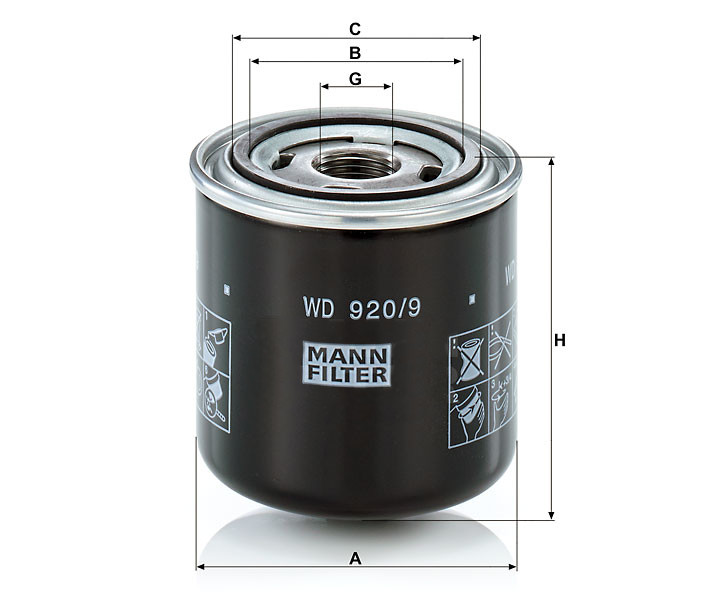 Mann WD 920/9 Oil Filter WD9209