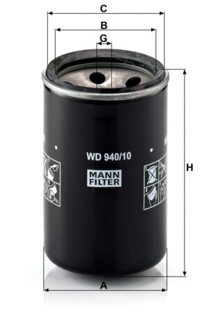 Mann WD 940/10 Hydraulic Oil Filter WD94010