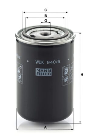 Mann WDK 940/6 Fuel Filter WDK9406