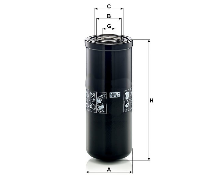 Mann WH 1263 Hydraulic Filter