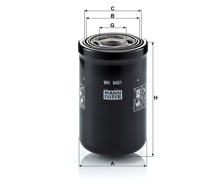 Mann WH 945/1 Hydraulic Filter WH9451