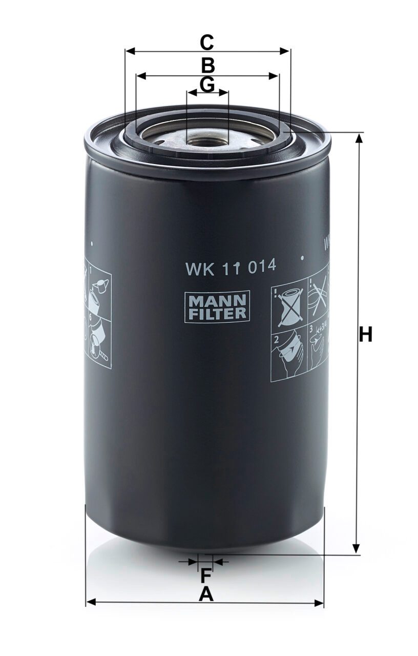 Mann WK 11 014 Fuel Filter WK11014