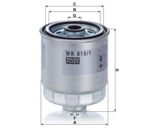 Mann WK 818/1 Fuel Filter WK8181, WK8182, WK 818/2