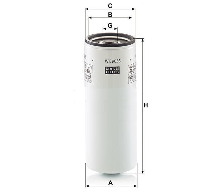 Mann WK 9058 Fuel Filter WK9058