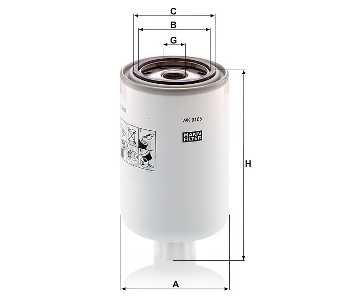 Mann WK 9165 X Fuel Filter WK9165X