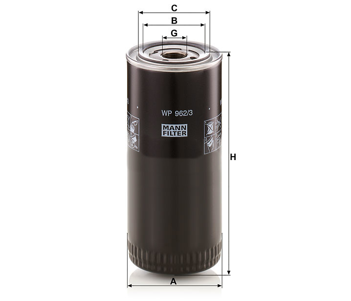 Mann WP 962/3 X Fuel Filter WP9623X