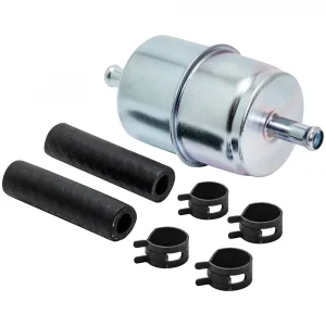 Baldwin BF840-K1 In-Line Fuel Filter with Clamps and Hose
