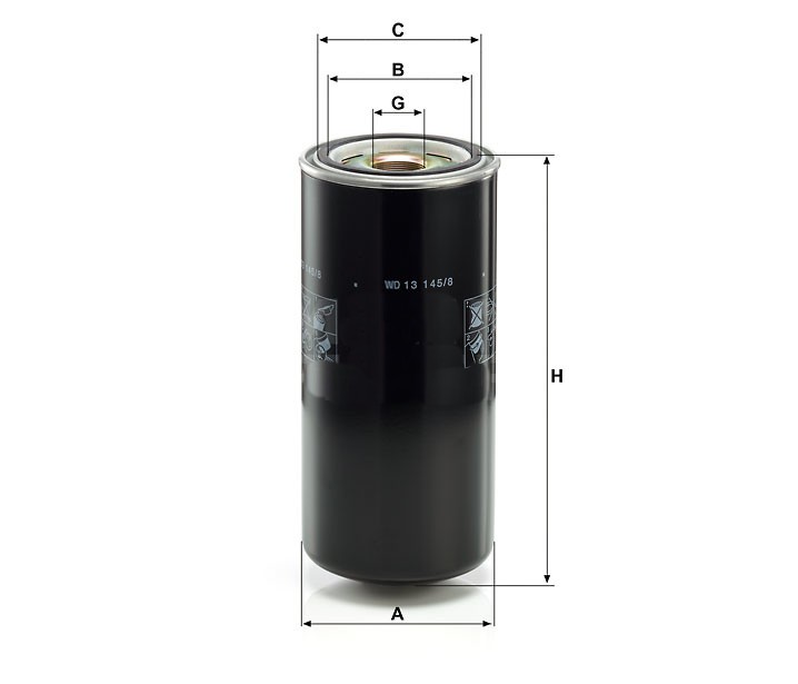 Mann WD 13 145/8 Hydraulic Oil Filter WD131458