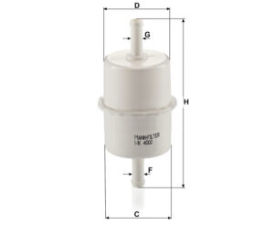 Mann WK 4002 Fuel Filter (inline diesel filter)