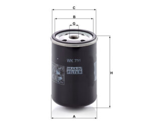 Mann WK 731 Fuel Filter