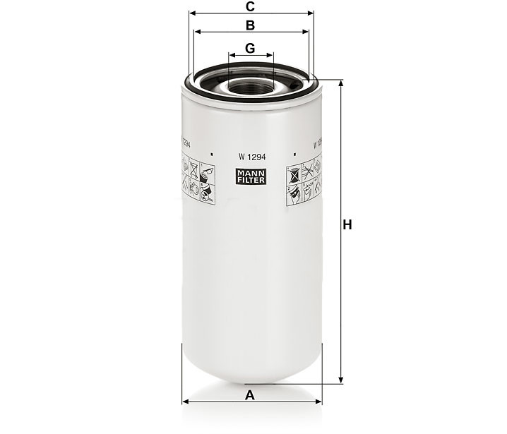 Mann W 1294 Oil Filter