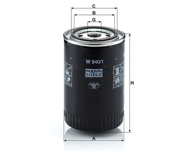 Mann W 940/1 Oil Filter W9401