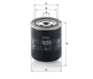 Mann W 930 Lube Oil Filter W930