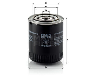 Mann W 930/9 Lube Oil Filter W9309