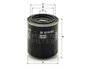 Mann W 814/80 Lube Oil Filter W81480