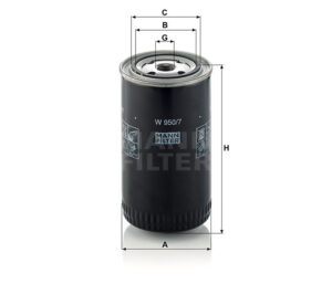 Mann W 950/7 Lube Oil Filter W9507