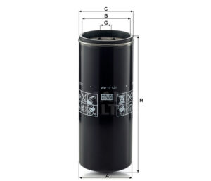 Mann WP 12 121 Lube Oil Filter WP12121