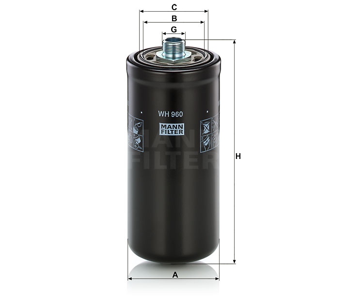 Mann WH 960 Hydraulic Oil Filter WH960