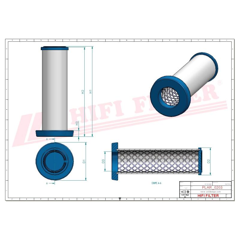 Hifi Inner Air Filter SA16734
