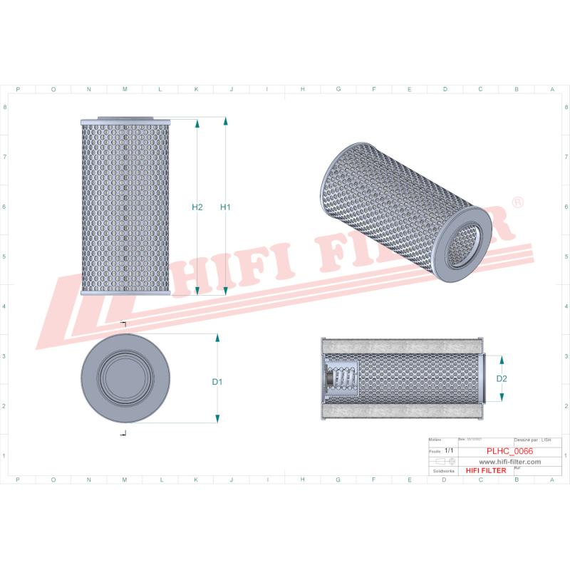 Hifi Hydraulic Oil Filter SH52095