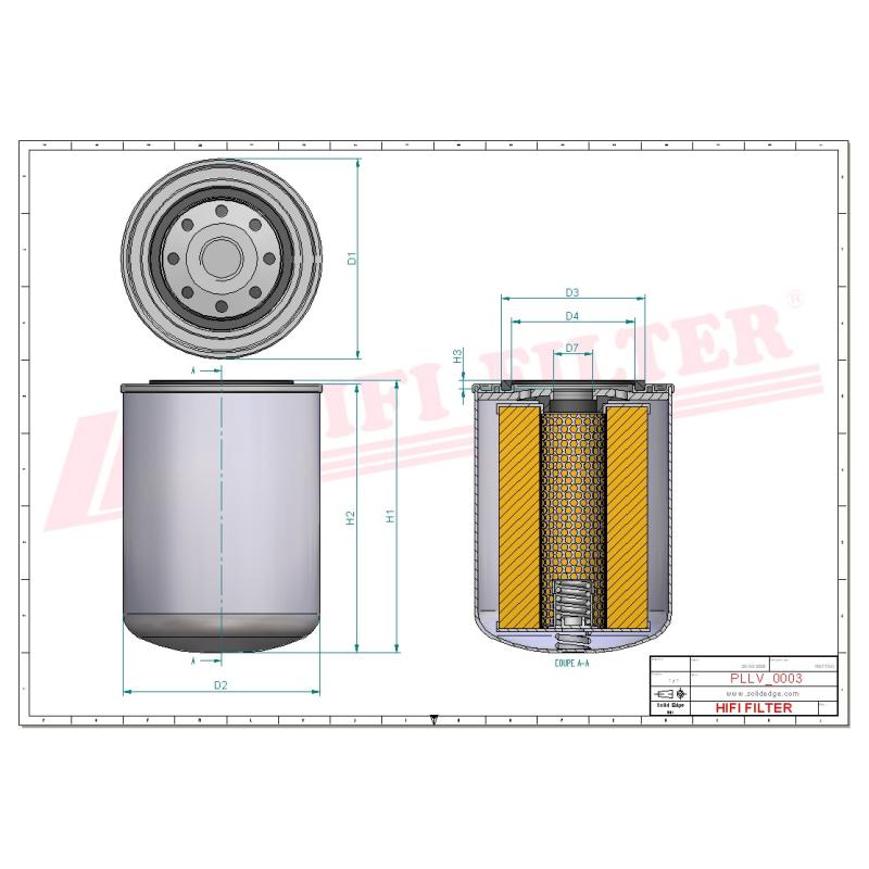 Hifi Oil Filter SO6001