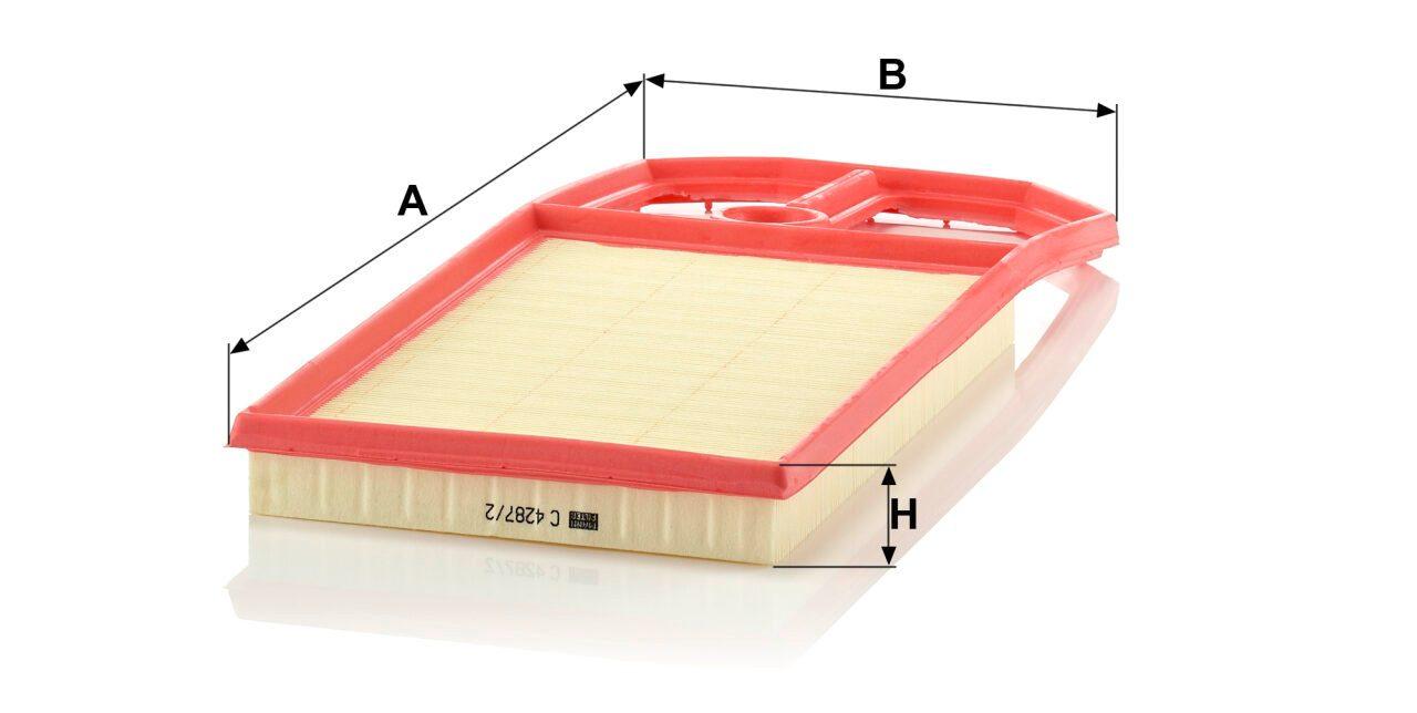 Mann C 4287/2 Air Filter C42872