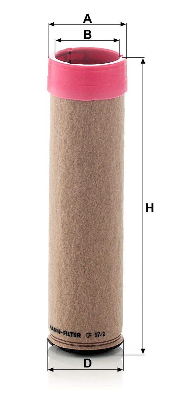 Mann CF 97/2 Air Filter CF972