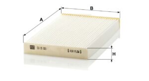 Mann CU 15 001 Cabin Air Filter CU15001