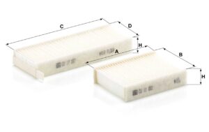 Mann CU 17 009-2 Cabin Air Filter CU17009-2