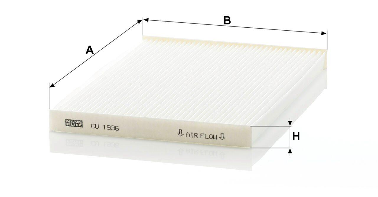Mann CU 1936 Cabin Air Filter CU1936