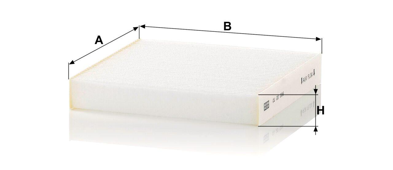 Mann CU 20 006 Cabin Air Filter CU20006