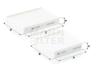 Mann CU 21 000-2 Cabin Air Filter CU21000-2