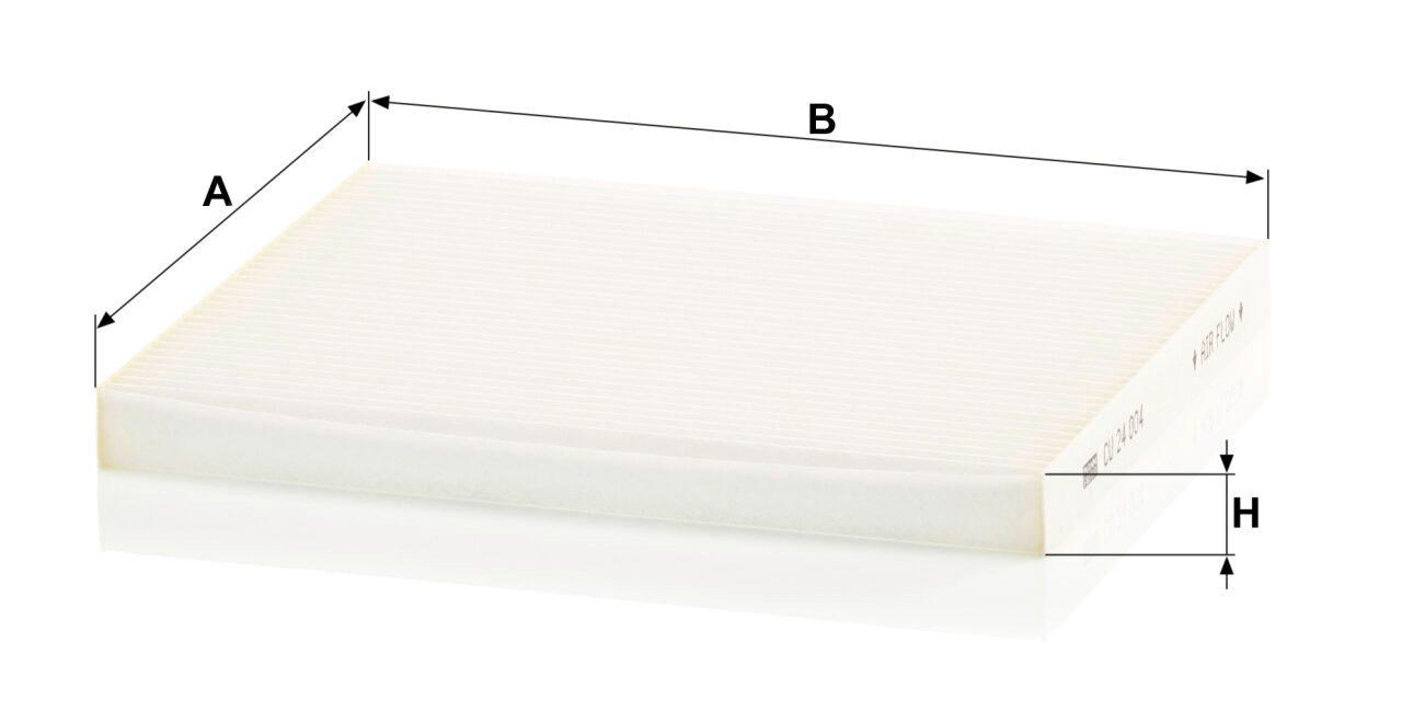 Mann CU 24 004 Cabin Air Filter CU24004