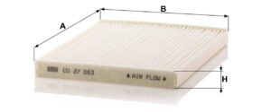 Mann CU 27 003 Cabin Air Filter CU27003