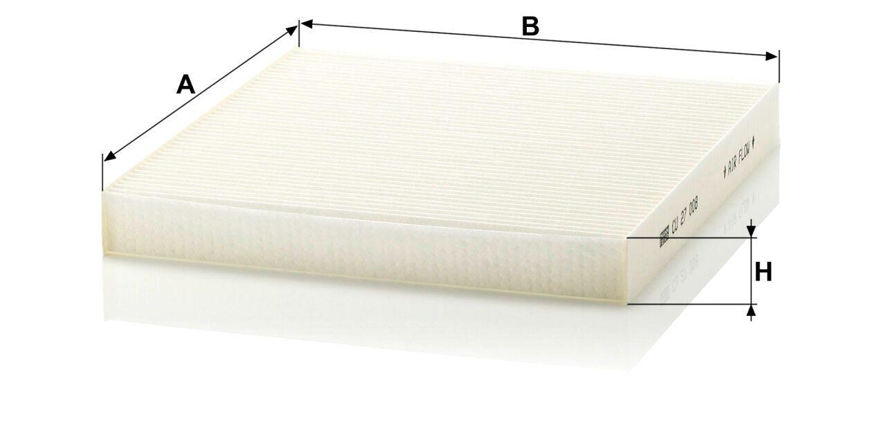 Mann CU 27 008 Cabin Air Filter CU27008