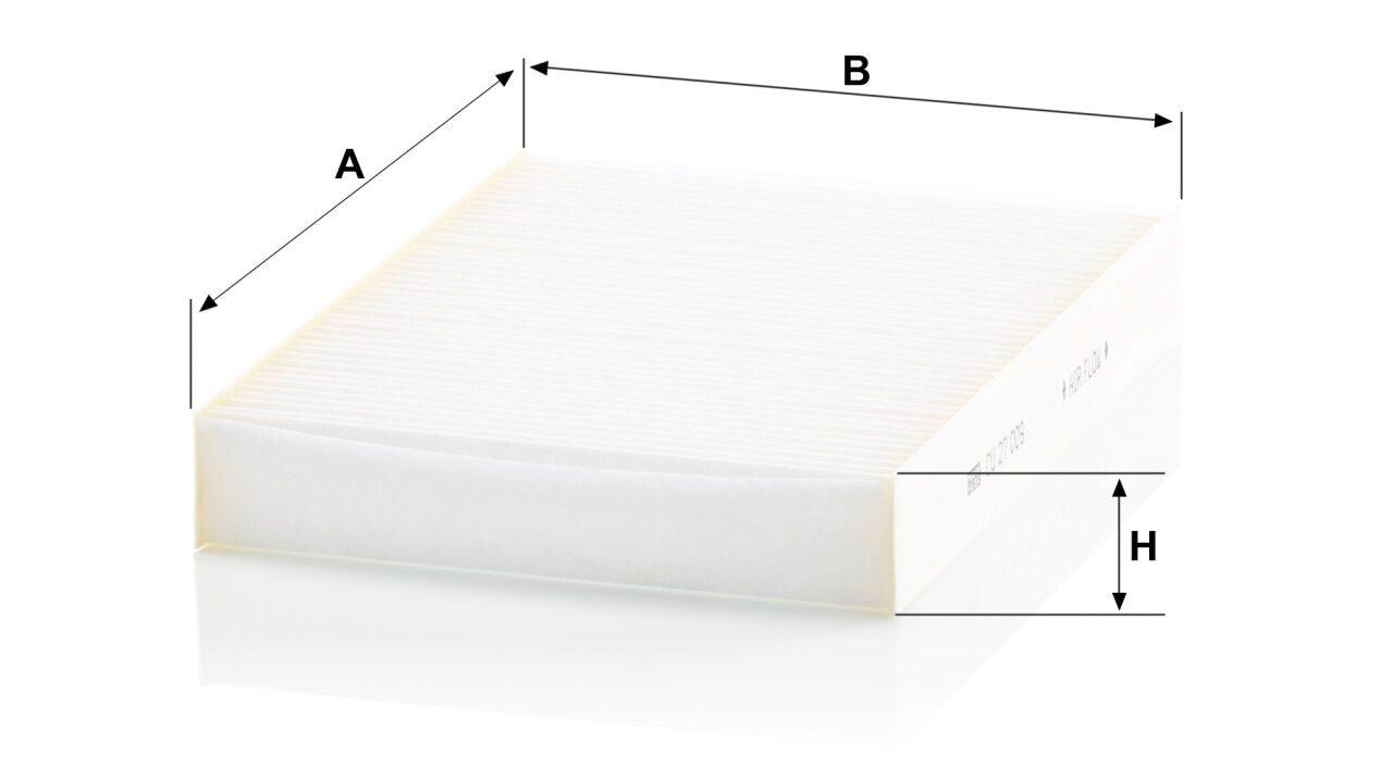 Mann CU 27 009 Cabin Air Filter CU27009