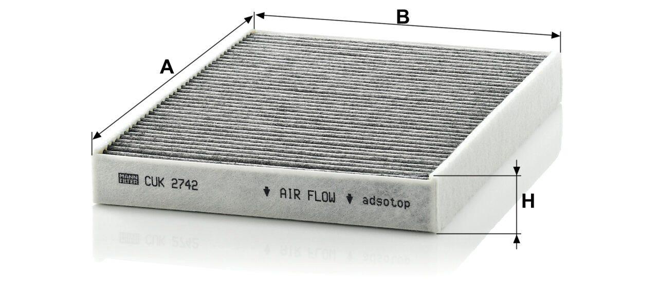 Mann CUK 2742 Cabin Air Filter CUK2742