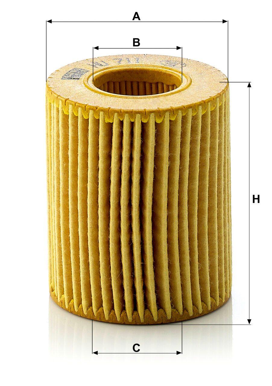 Mann HU 711 X Oil Filter HU711X
