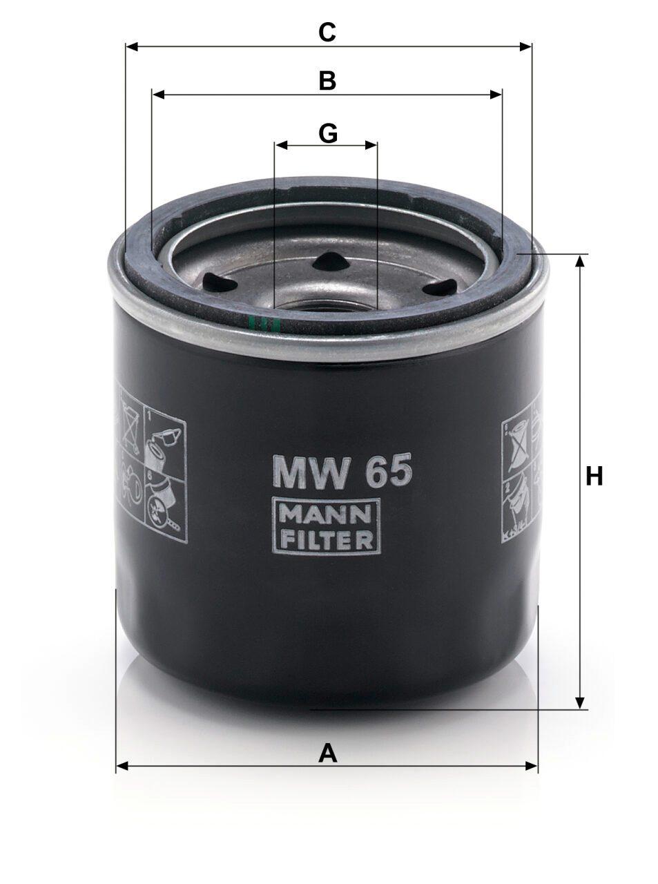 Mann MW 65 Oil Filter MW65